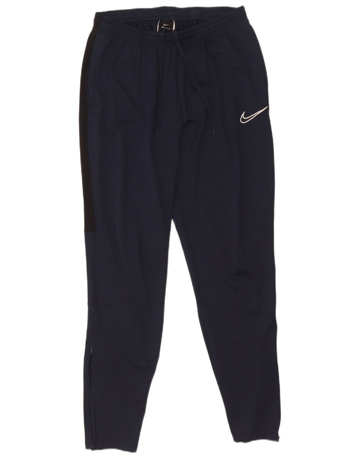 Pantaloni da tuta Nike Dri Fit da uomo, poliestere color block medio blu navy