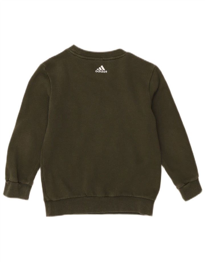 Tuta intera Adidas da ragazzo 6-7 anni in cotone kaki