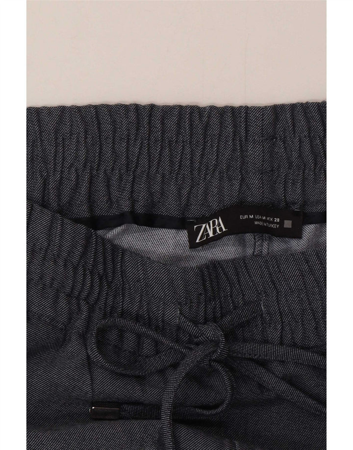 Pantaloni casual da jogging da donna Zara medi W28 L26 poliestere blu