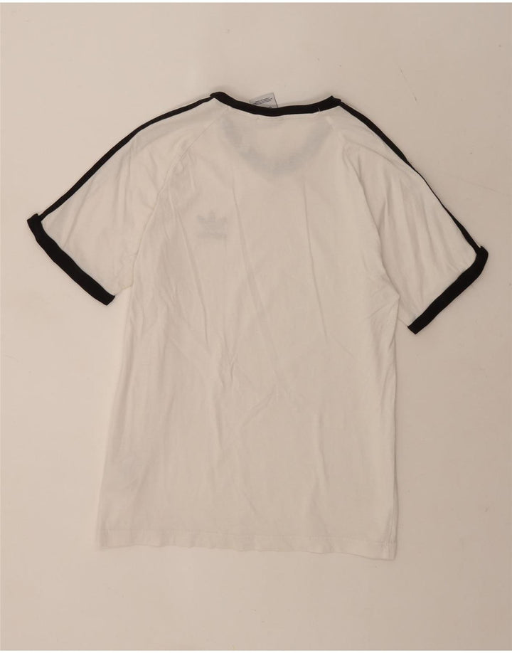 T-shirt da uomo Adidas Top in cotone bianco medio