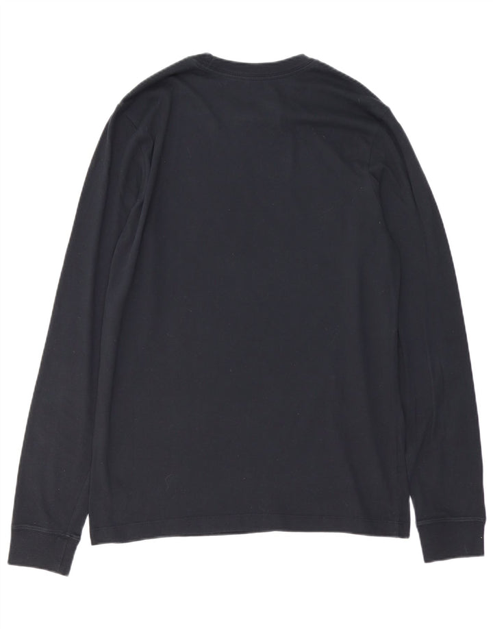 Top da basket Nike da uomo con grafica a maniche lunghe, colore blu navy medio