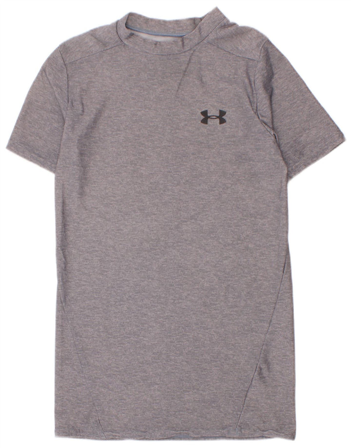 Maglietta Under Armour da bambino 9-10 anni in poliestere grigio medio