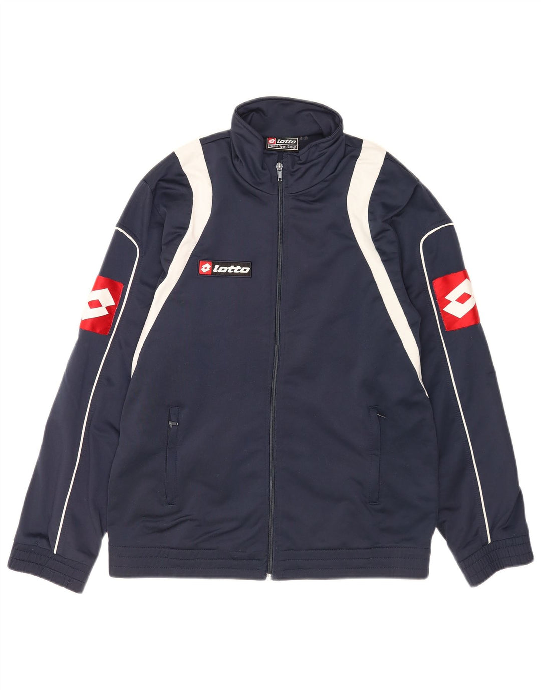 Giacca da tuta da uomo Lotto UK 38/40 Medium Blu Navy Colourblock