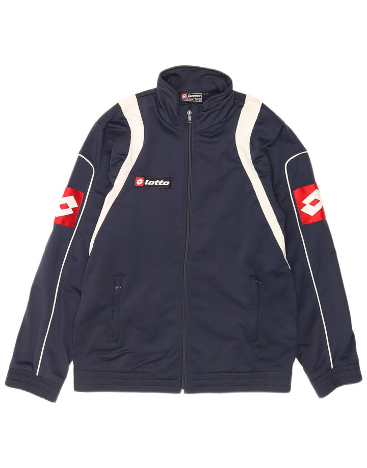 Giacca da tuta da uomo Lotto UK 38/40 Medium Blu Navy Colourblock