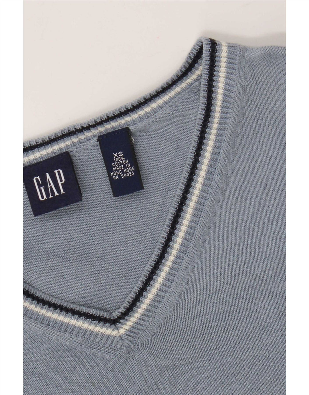 Maglione da uomo con scollo a V Gap XS in cotone blu
