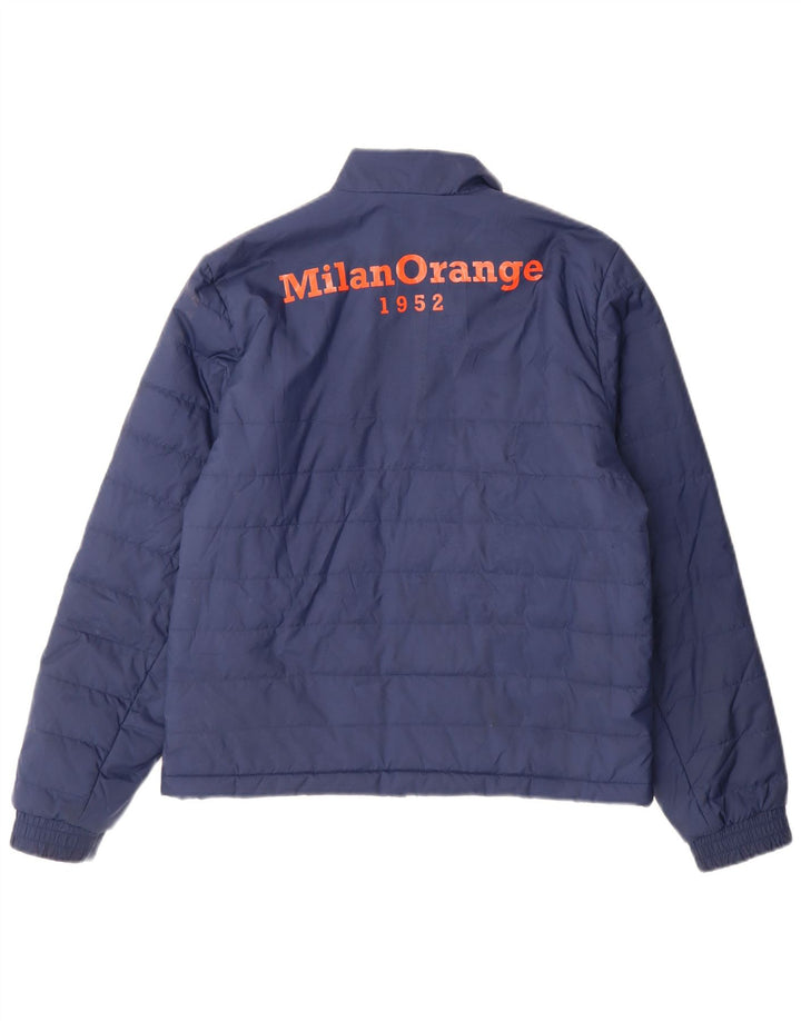 Giacca imbottita grafica Adidas da ragazzo 13-14 anni in poliestere blu navy