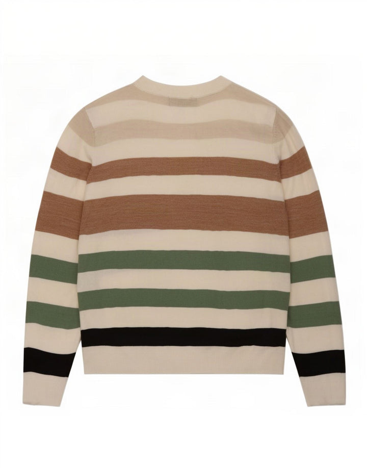 Maglione maglione con scollo a V da donna Marks & Spencer UK 16 grande multicolore