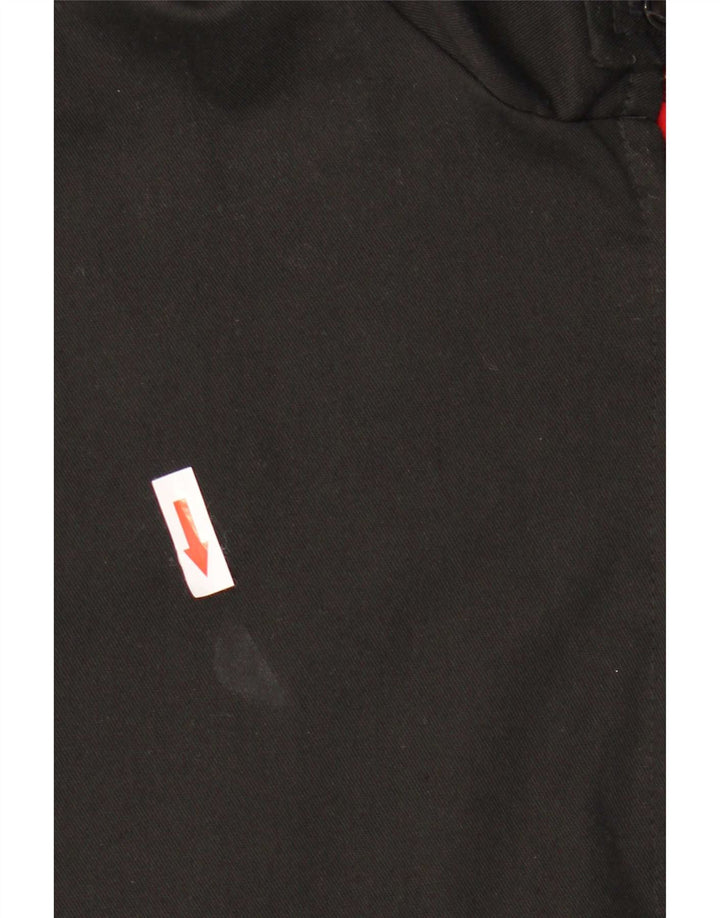 Giubbotto bomber da uomo vintage UK 40 grande poliestere nero