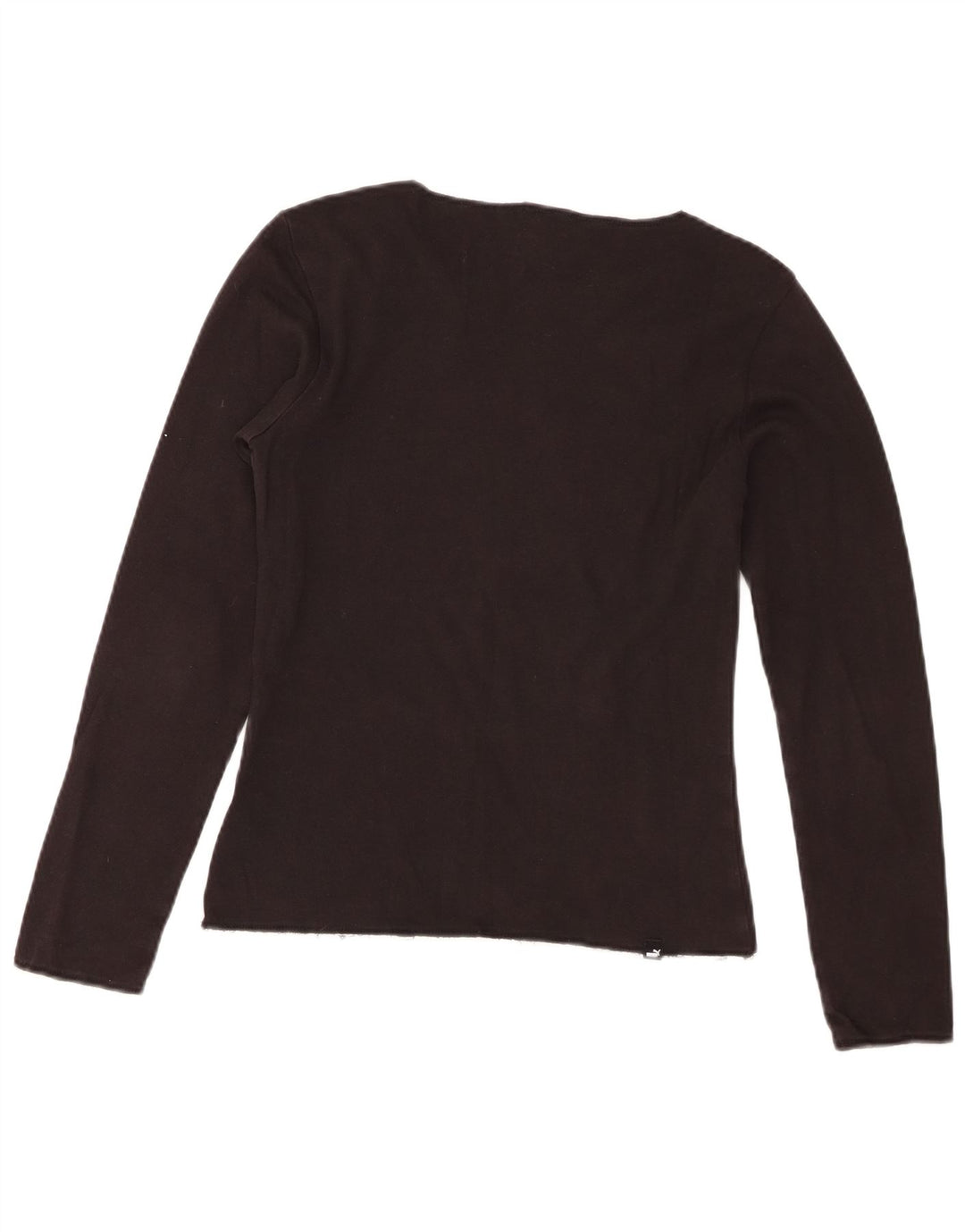 Puma Maglietta grafica da donna a maniche lunghe UK 10 Small Nera