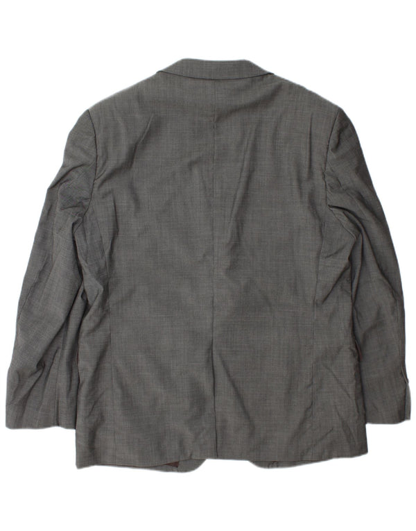 Giacca blazer a 3 bottoni Marks & Spencer da uomo UK 42 grande lana grigia