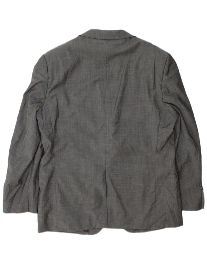 Giacca blazer a 3 bottoni Marks & Spencer da uomo UK 42 grande lana grigia