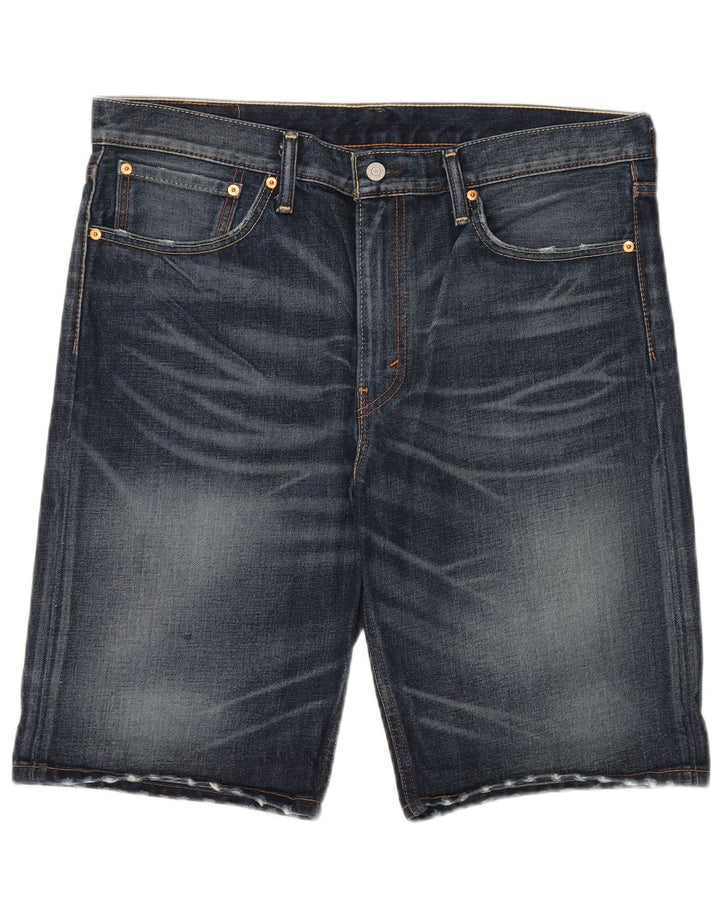 LEVI'S Pantaloncini di jeans 508 da uomo W36 grandi in cotone blu