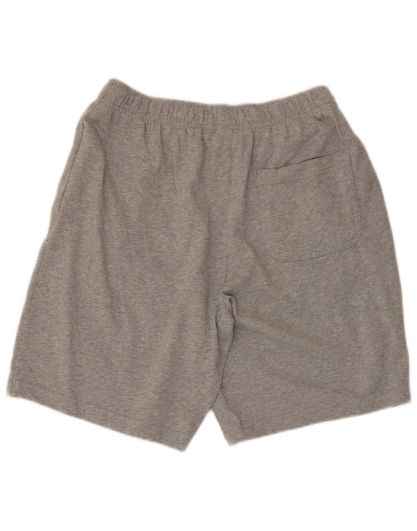 Pantaloncini sportivi Nike da uomo in cotone screziato grigio medio