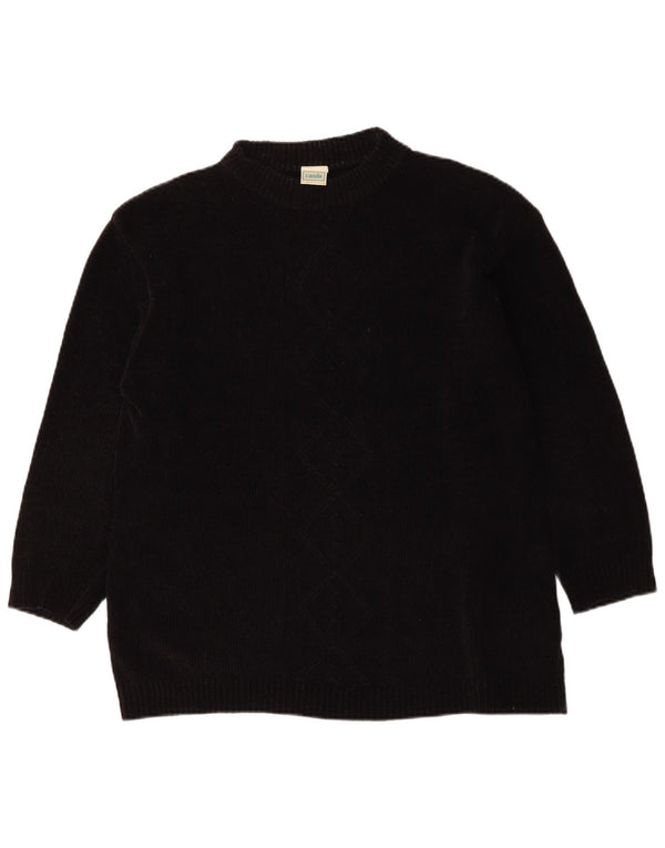 Maglione maglione oversize da donna con collo dolcevita Canda UK 14/16 Medio Nero