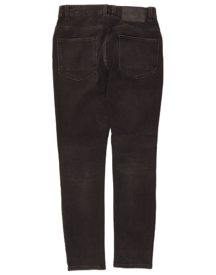 Jeans slim da uomo Zara EU 38 Small W30 L28 Cotone nero