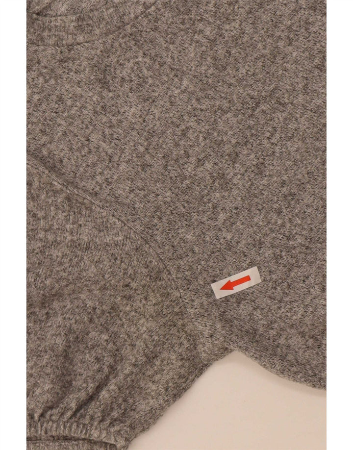 Top in camicetta da donna Zara UK 12 grigio medio chiazzato