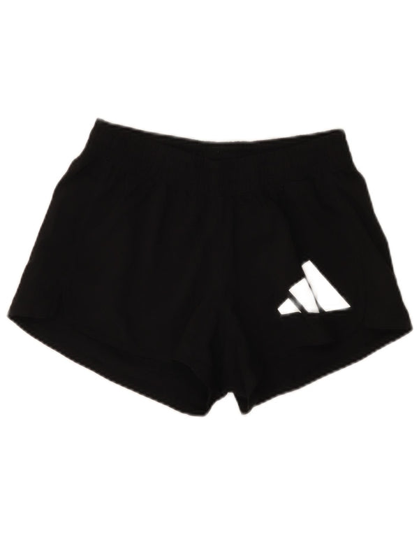 Pantaloncini sportivi Adidas Aeroready Graphic da donna UK 4/6 XS poliestere nero
