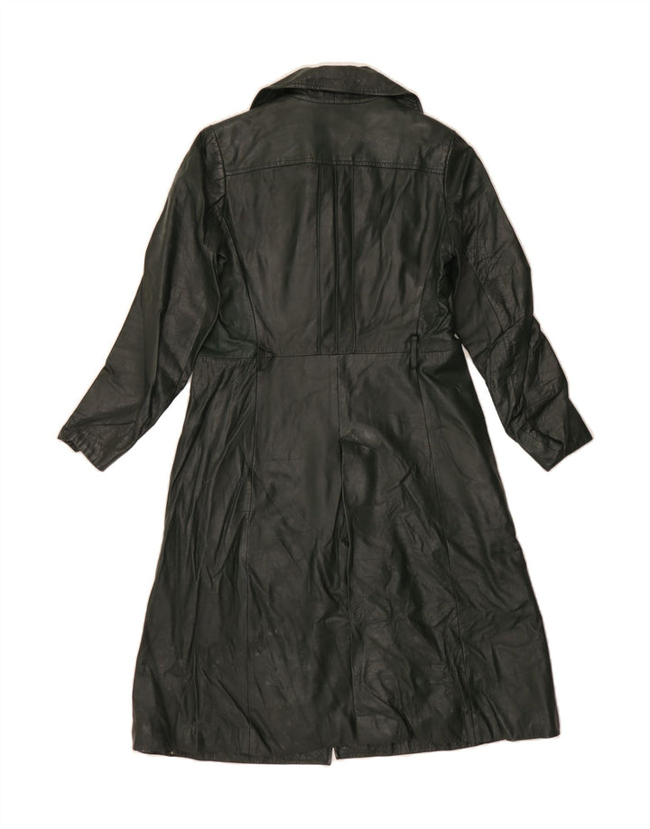 VINTAGE Womens Leather Coat IT 46 Large Green Leather Vintage Vintage and Second-Hand Vintage from Messina Hembry 