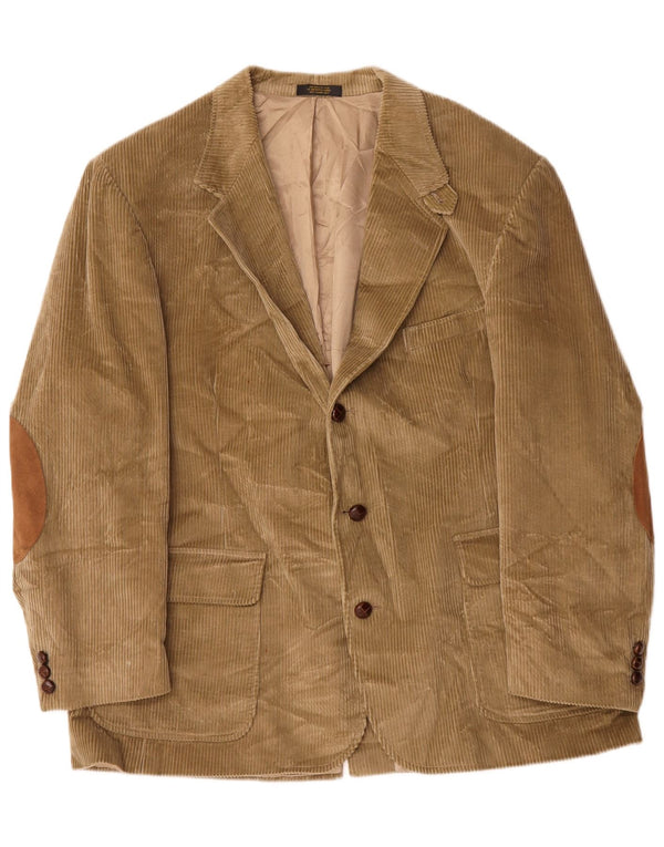 Giacca blazer in velluto a coste da uomo a 3 bottoni Orvis UK 42 XL Cachi