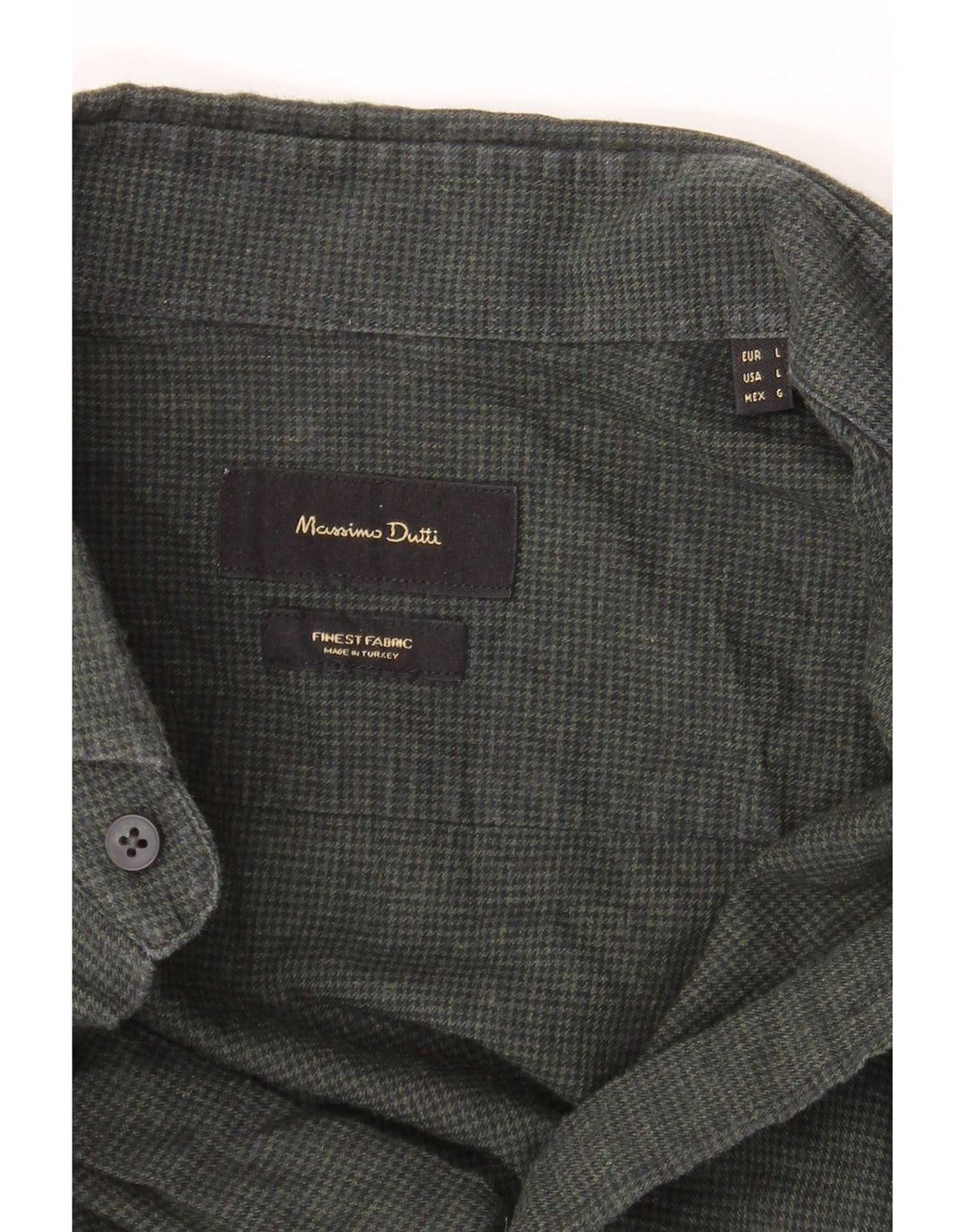 Camicia da uomo Massimo Dutti grande verde