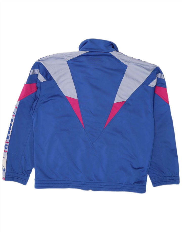 Giacca da tuta grafica da uomo Diadora UK 40 Colorblock blu medio