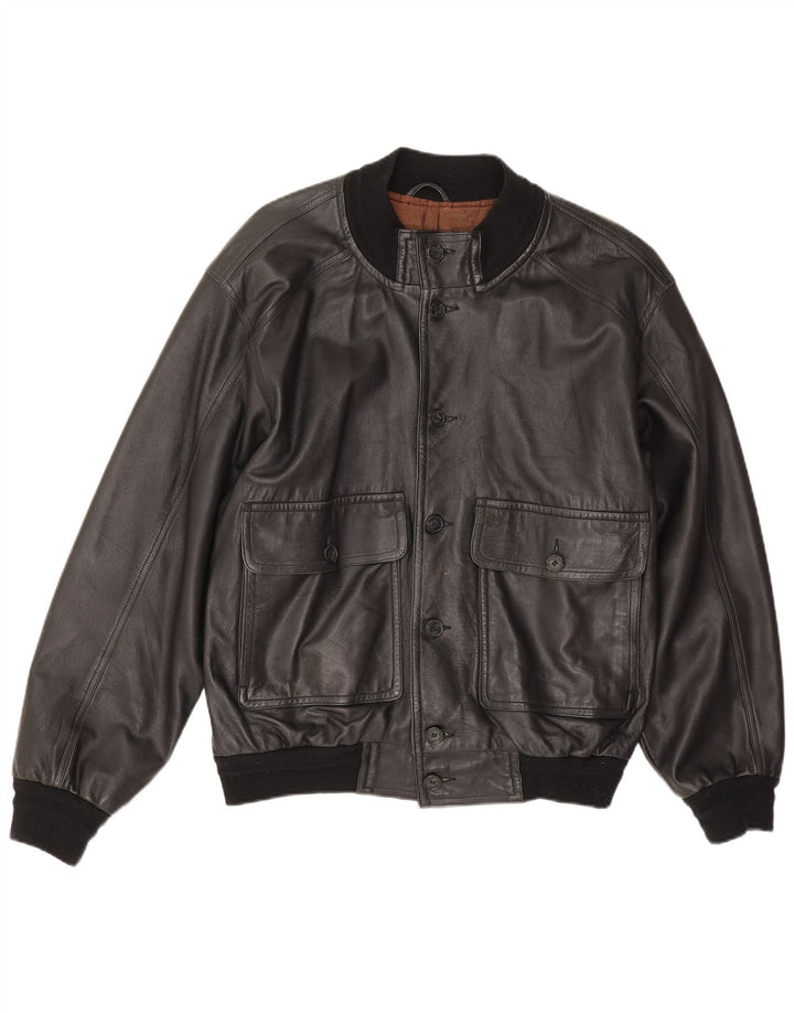 Giacca in pelle da donna Marco Baldassari UK 20 2XL Nera