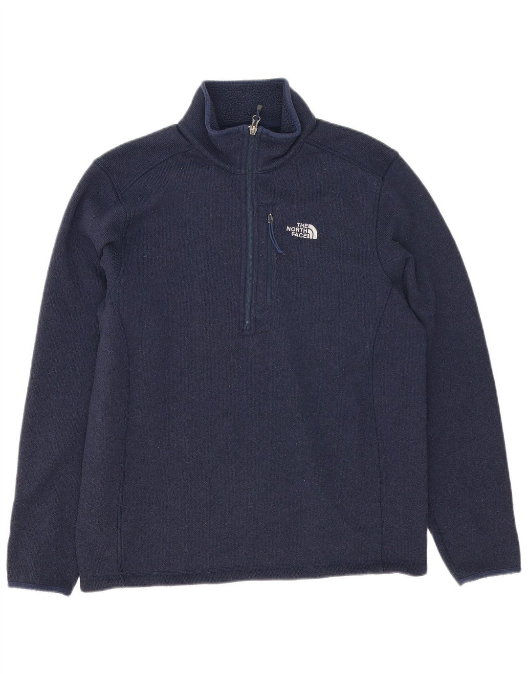 Maglione da uomo The North Face con zip e collo in poliestere medio blu navy