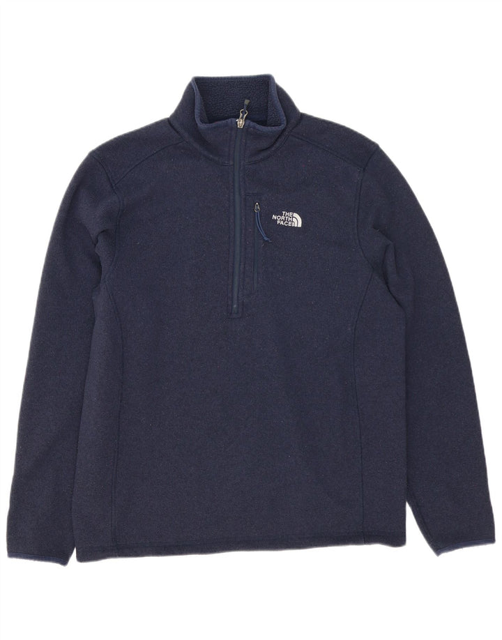 Maglione da uomo The North Face con zip e collo in poliestere medio blu navy
