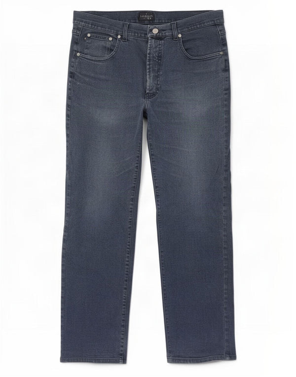 Jeans Straight Uomo Trussardi W36 L29 Cotone Blu