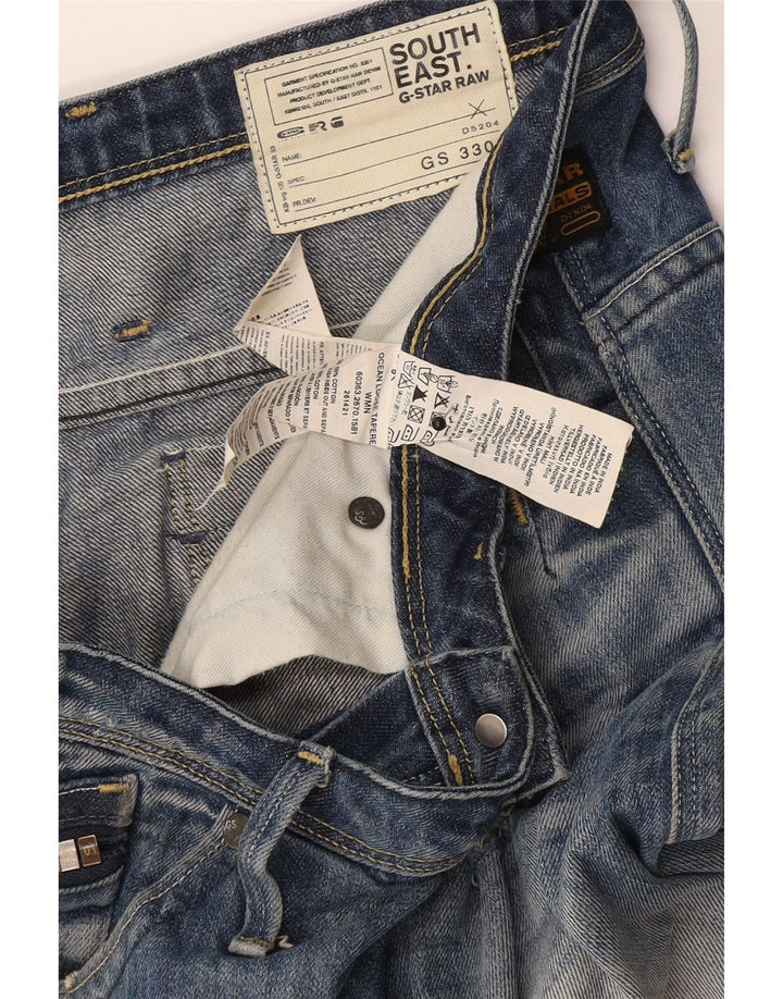 Jeans slim invecchiati da uomo G-Star W29 L32 cotone blu