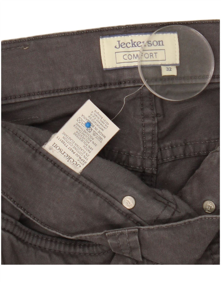 Jeans slim da donna Jeckerson W32 L31 cotone grigio