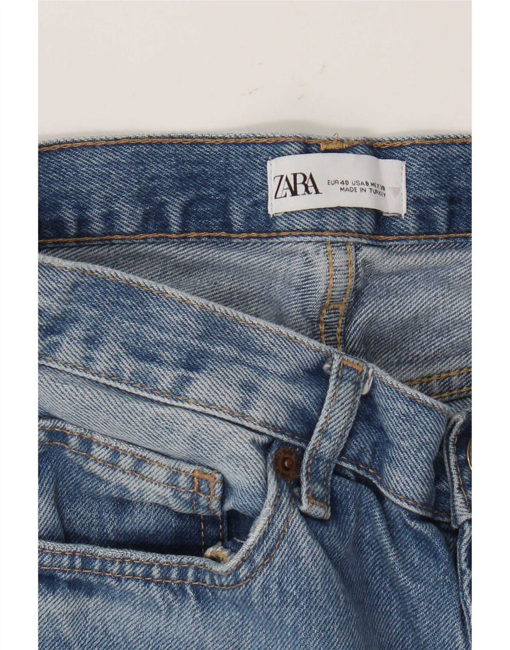 Jeans dritti da donna Zara EU 40 medi W30 L33 Blu