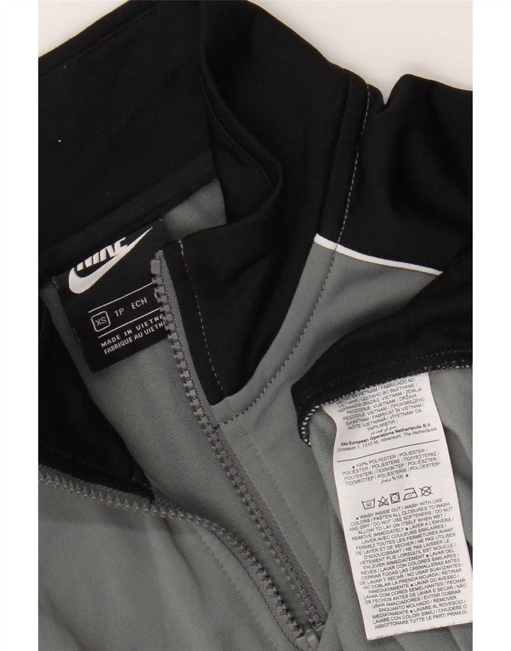 Giacca da tuta da uomo Nike XS in poliestere color block grigio