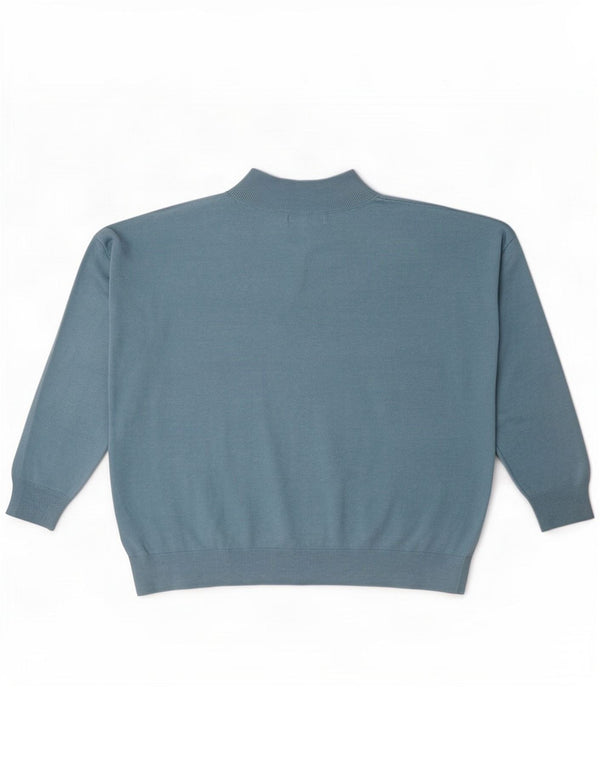Marks & Spencer Maglione oversize da donna con scollo a V UK 14 Large Blu