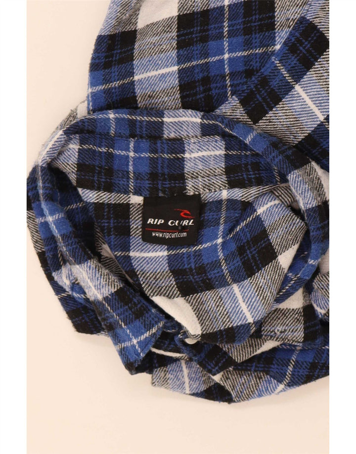 Camicia in flanella da uomo Rip Curl a quadri blu grandi
