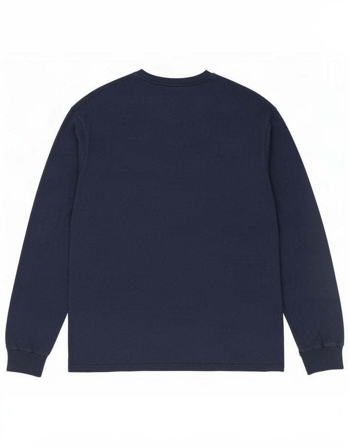 Champion Top grafico da uomo a maniche lunghe grande blu navy