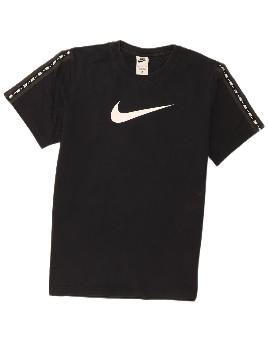 T-shirt grafica da uomo Nike Top in cotone nero medio