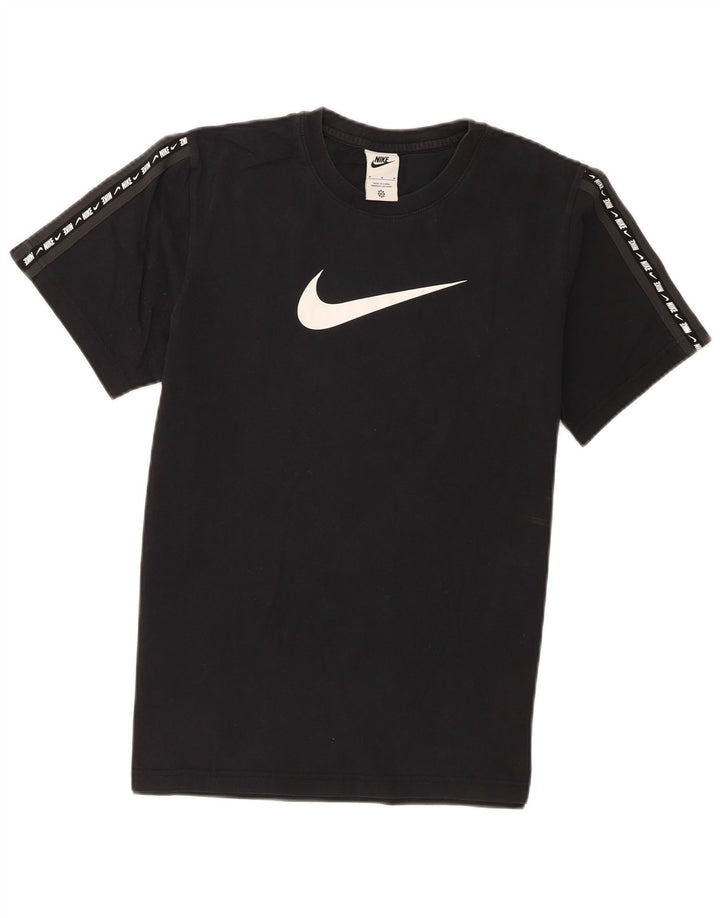 T-shirt grafica da uomo Nike Top in cotone nero medio