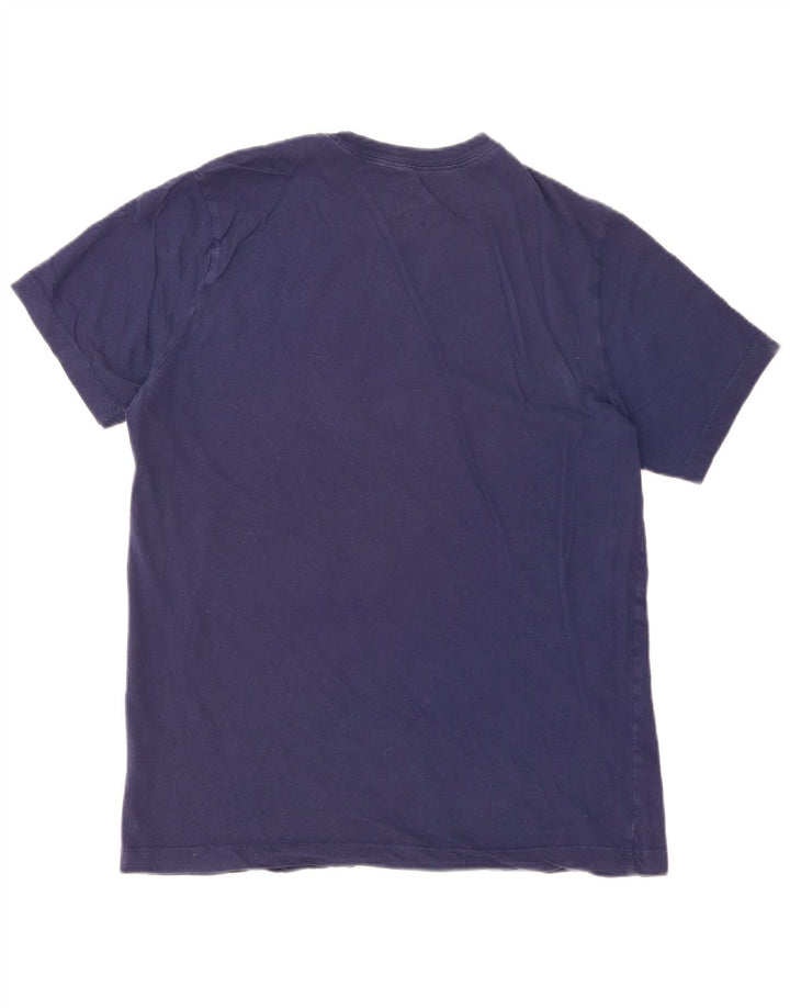 T-shirt grafica da uomo Nike Top in cotone blu navy medio