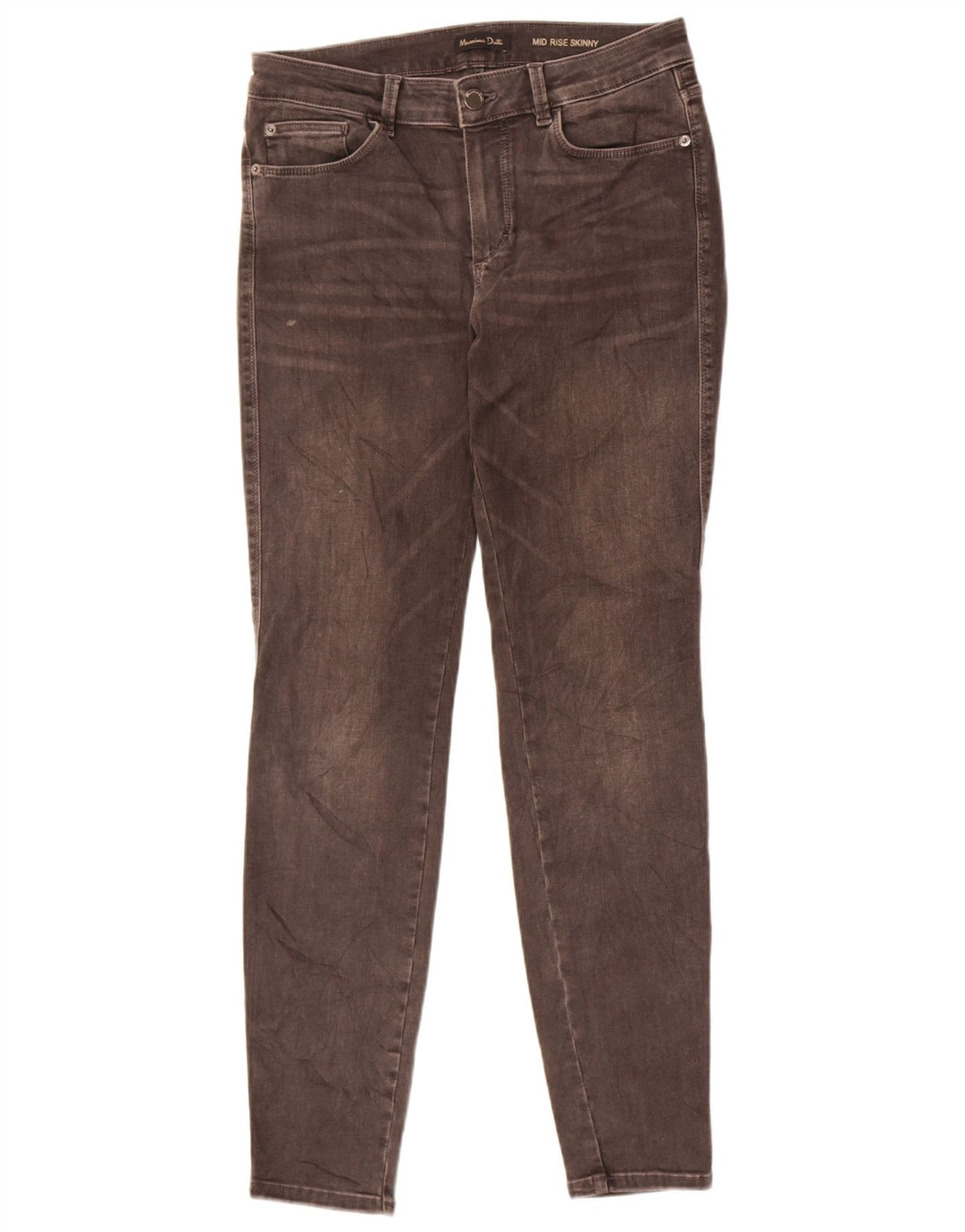 Jeans skinny da donna a vita media Massimo Dutti EU 40 Medio W30 L30 Grigio