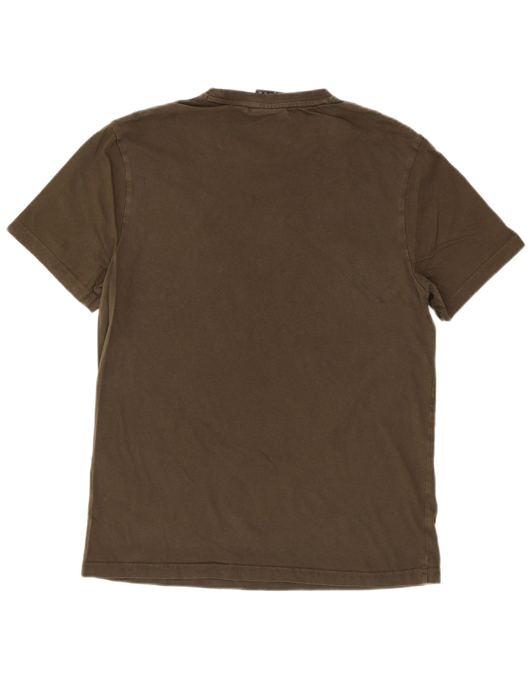 LYLE & SCOTT Mens T-Shirt Top Medium Khaki Cotton