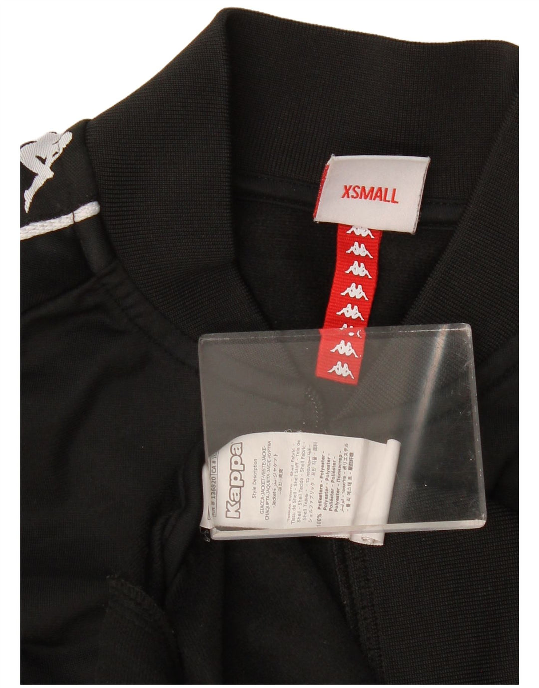 Giacca da tuta grafica da donna Kappa UK 6 XS Black Colourblock