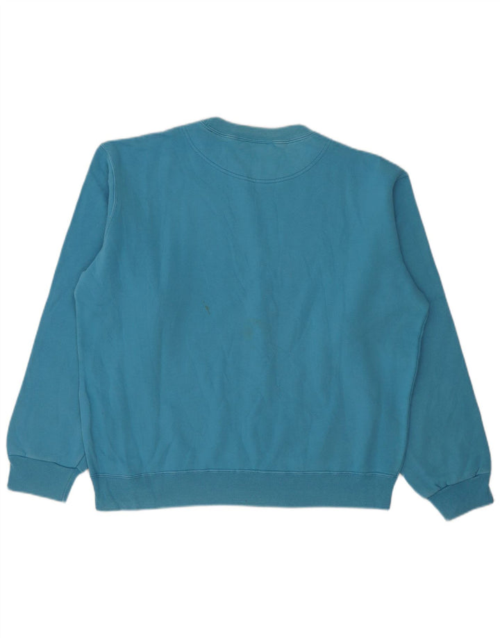 Diesel Felpa Uomo Maglione Large Blu Cotone