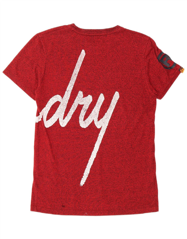 T-shirt grafica da uomo SUPERDRY Top in cotone rosso medio