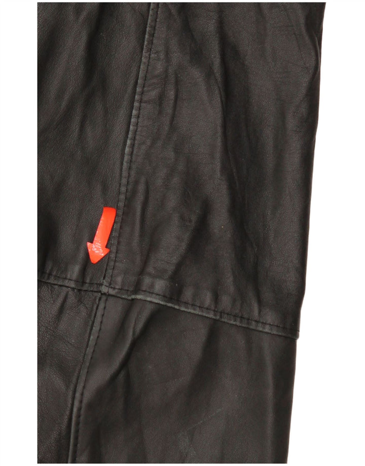 Giacca blazer da uomo a 3 bottoni Bizzarro IT 54 2XL in pelle nera