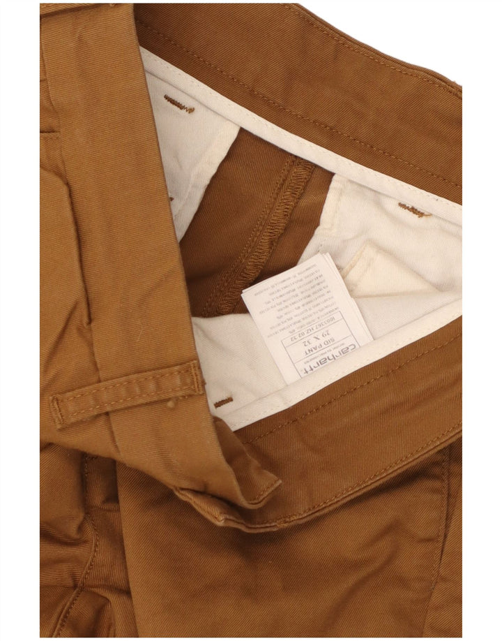 Pantaloni chino slim da uomo Carhartt Sid W29 L32 in cotone beige