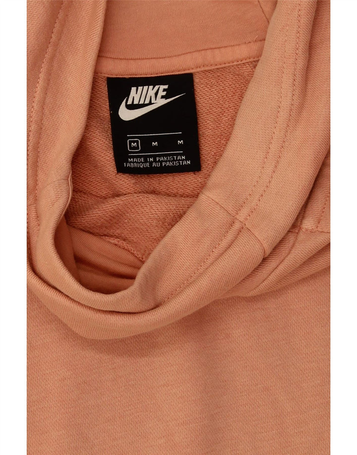 Felpa con cappuccio oversize da donna Nike UK 14 cotone rosa medio