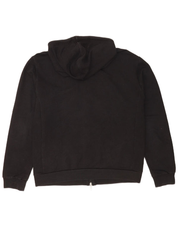 Maglione con cappuccio e zip da uomo Armani Jeans 2XL in cotone nero