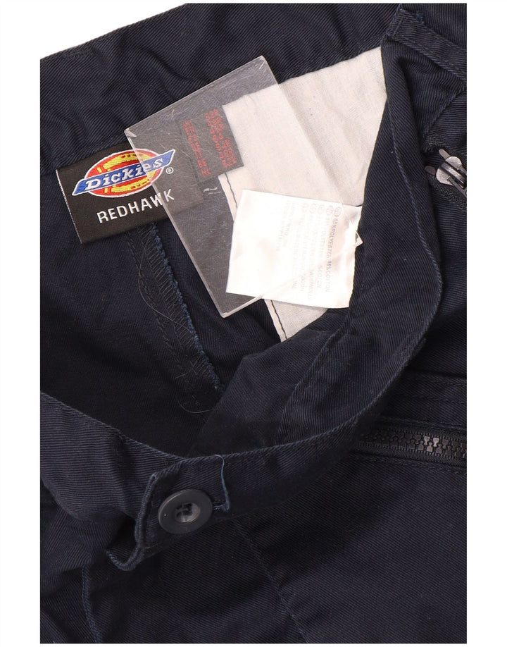 Dickies Pantaloni cargo dritti Redhawk da uomo W38 L33 poliestere blu navy