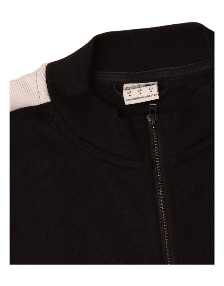 Abito aderente da donna con zip intera Puma UK 12 Medium Black Colourblock